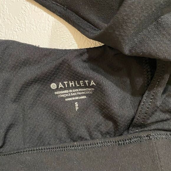 Athleta Black Strappy Sports Bra Women’s Size S - Picture 3 of 5